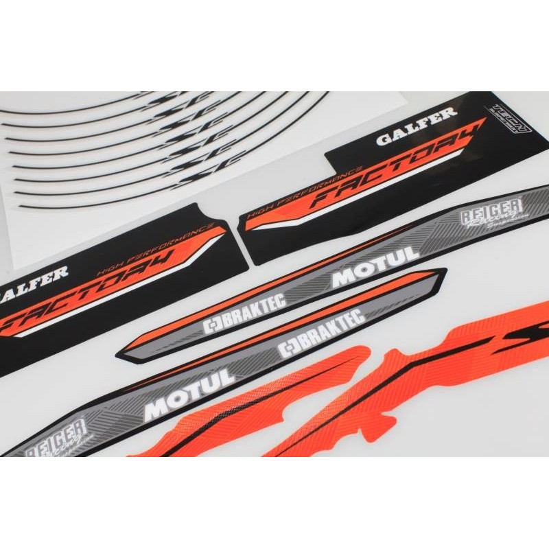 Kit autocollant SCORPA 2018 factory partie cycle