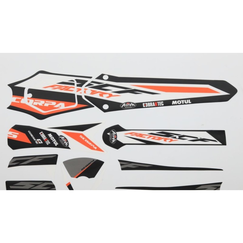 Kit autocollant SCORPA 2020 factory partie plastique
