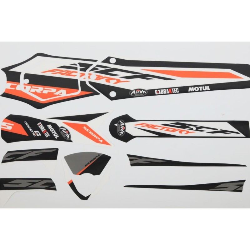 Kit autocollant SCORPA 2020 factory partie plastique