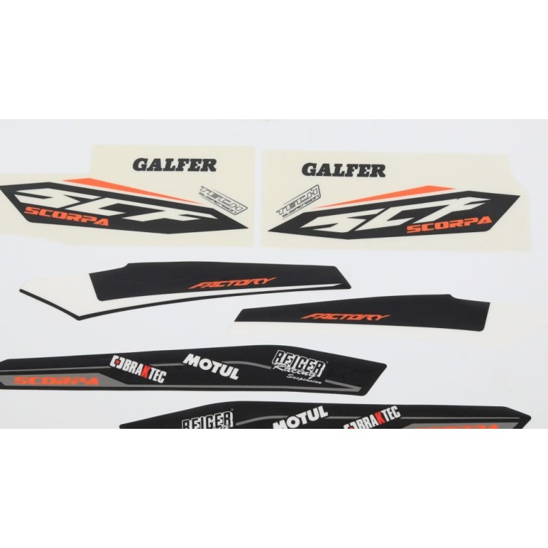 Kit autocollant SCORPA 2020 factory partie cycle
