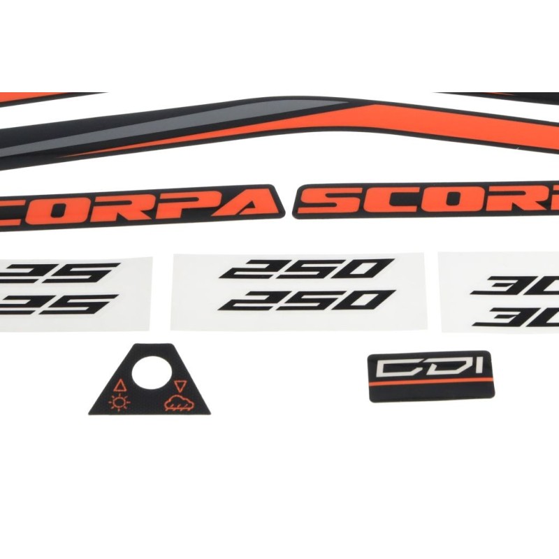 Kit autocollant SCORPA 2021 factory partie accessoires