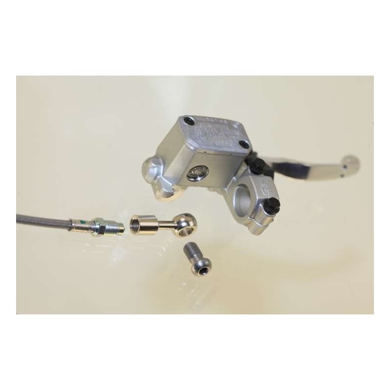 Adaptateur fixation durite/maitre cylindre BREMBO acier