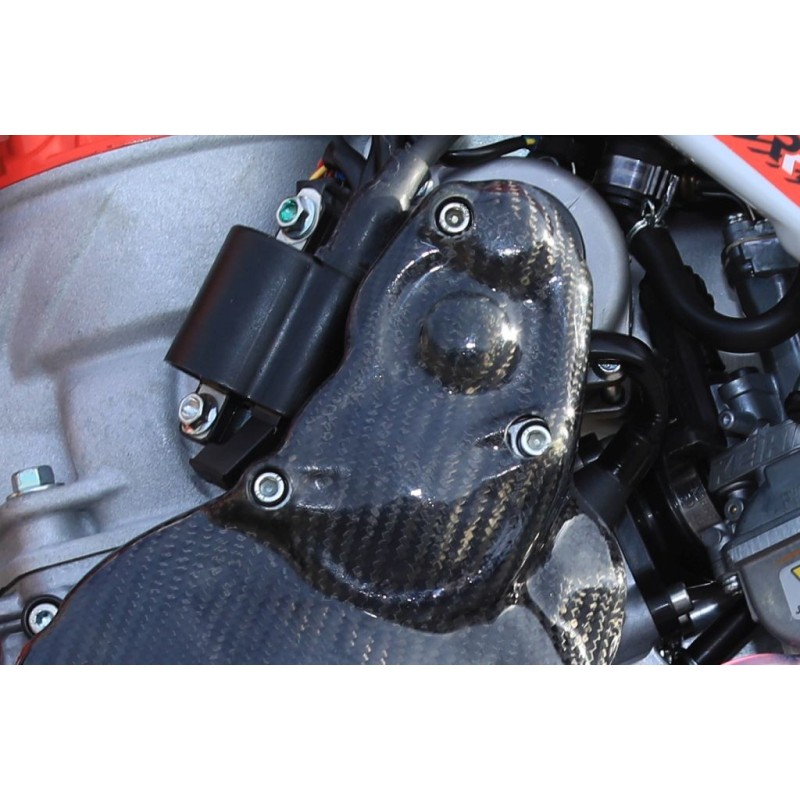 Protection carter allumage et démarreur carbone SKC TRS