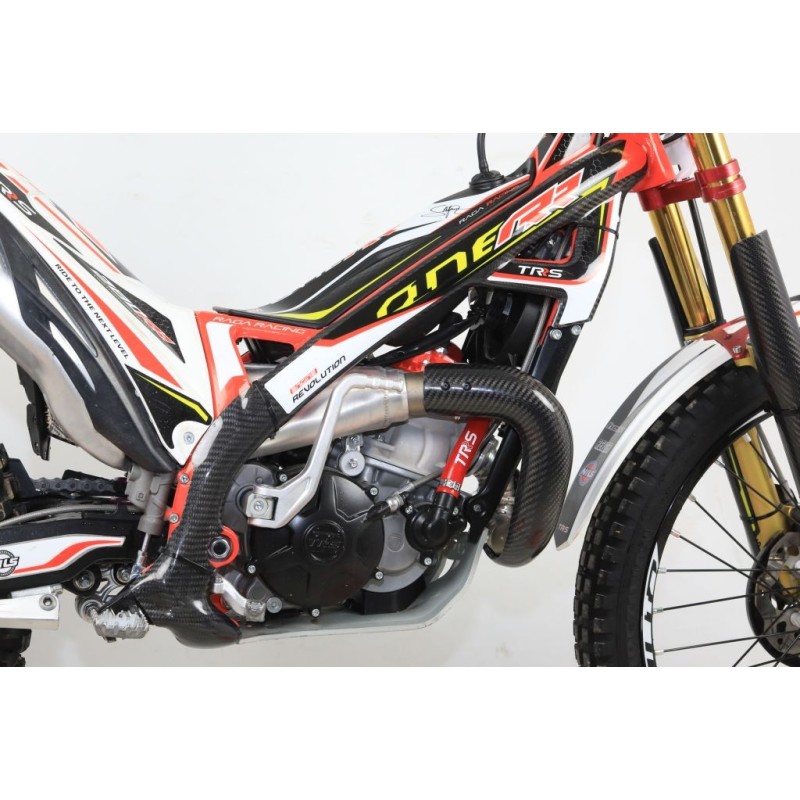 Protection coude echappement carbone SKC TRS version integrale