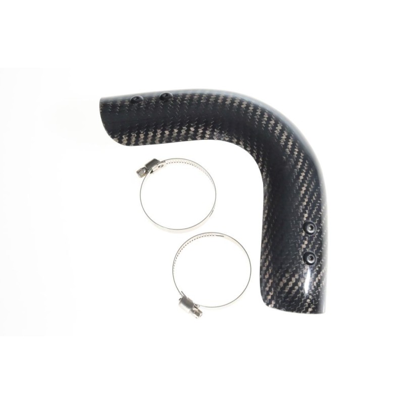 Protection coude echappement carbone SKC TRS version courte