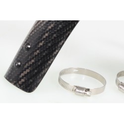 Protection coude échappement carbone SKC VERTIGO Nitro RSR et Titanium version integrale