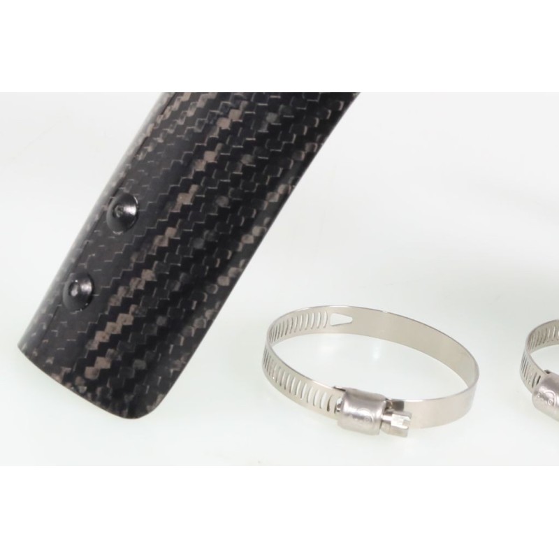 Protection coude échappement carbone SKC VERTIGO Nitro RSR et Titanium version integrale