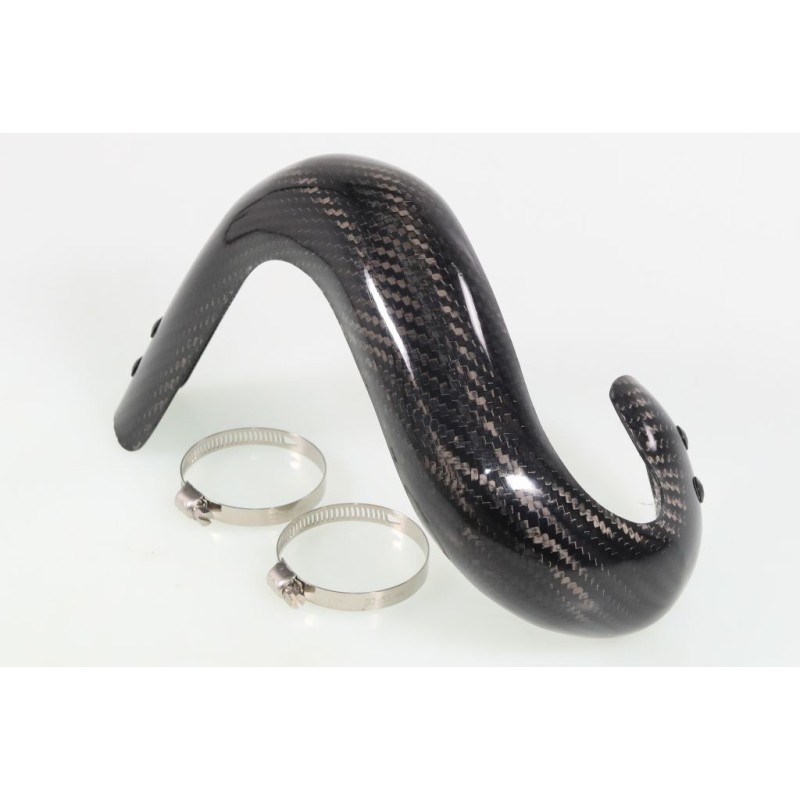 Protection coude échappement carbone SKC VERTIGO Nitro RSR et Titanium version integrale