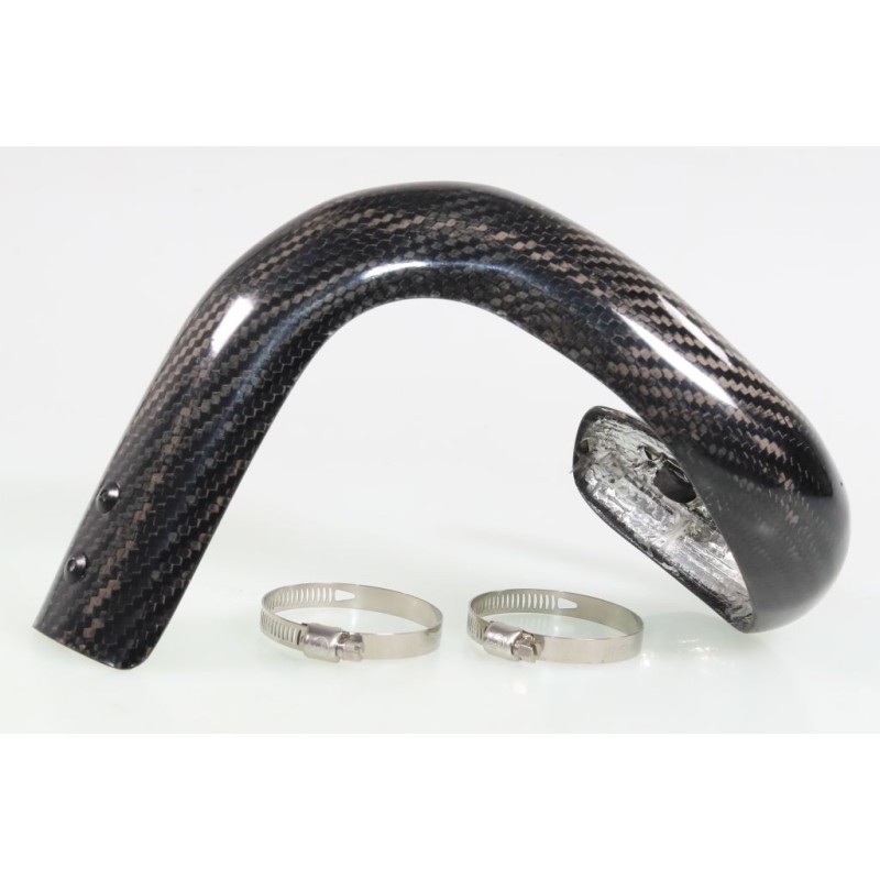 Protection coude échappement carbone SKC VERTIGO Nitro RSR et Titanium version integrale