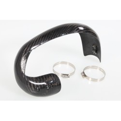 Protection coude échappement carbone SKC VERTIGO Nitro RSR et Titanium version integrale