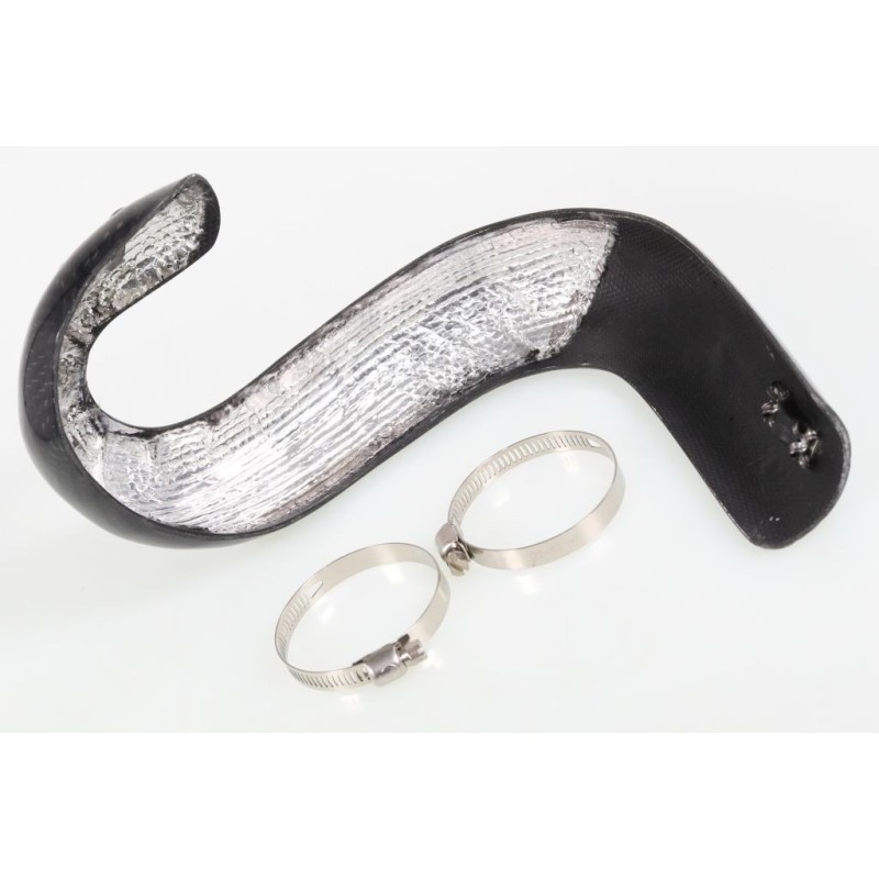 Protection coude échappement carbone SKC VERTIGO Nitro RSR et Titanium version integrale