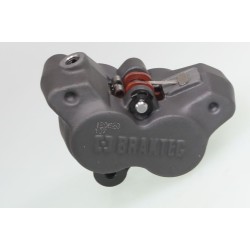 Etrier frein AV BRAKTEC Evo 4 pistons noir/rouge
