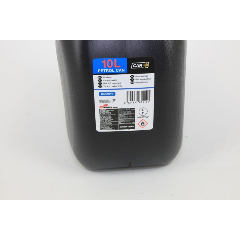 Jerrican essence plastique 10L