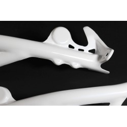 Protection cadre plastique TB GASGAS 2011-2022 partie basse blanc