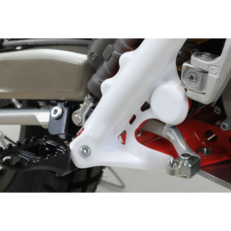 Protection cadre plastique TB GASGAS 2011-2022 partie basse blanc