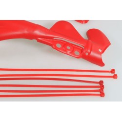 Protection cadre plastique TB GASGAS 2023 partie basse rouge