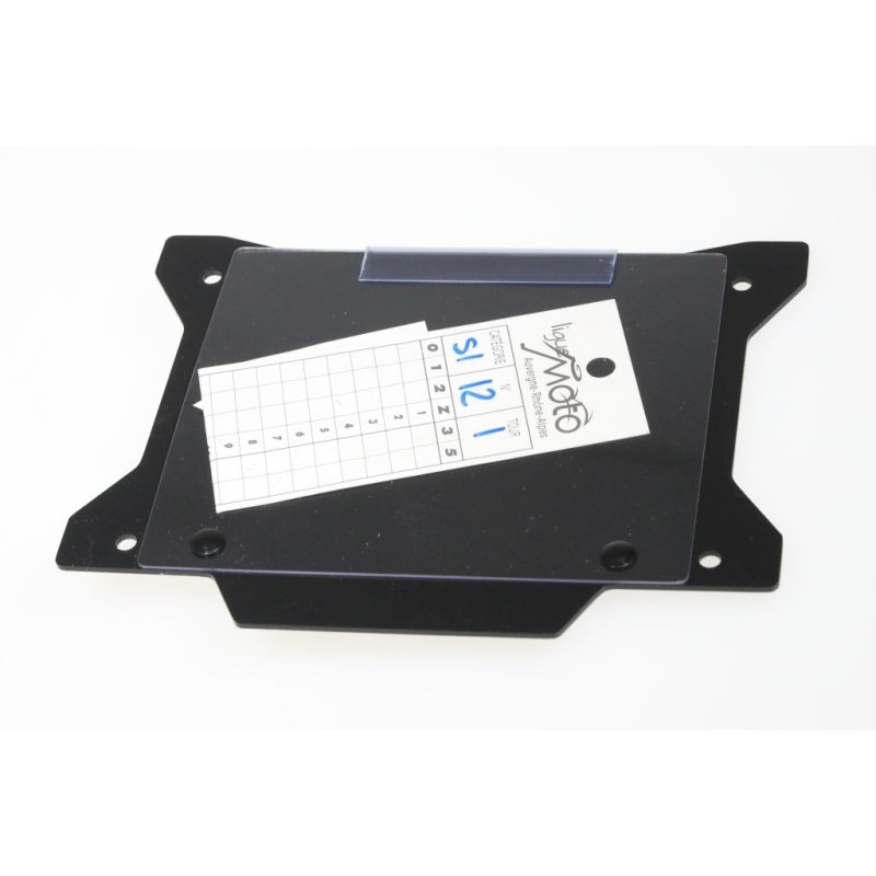 Plaque numero TB noir avec fenêtre