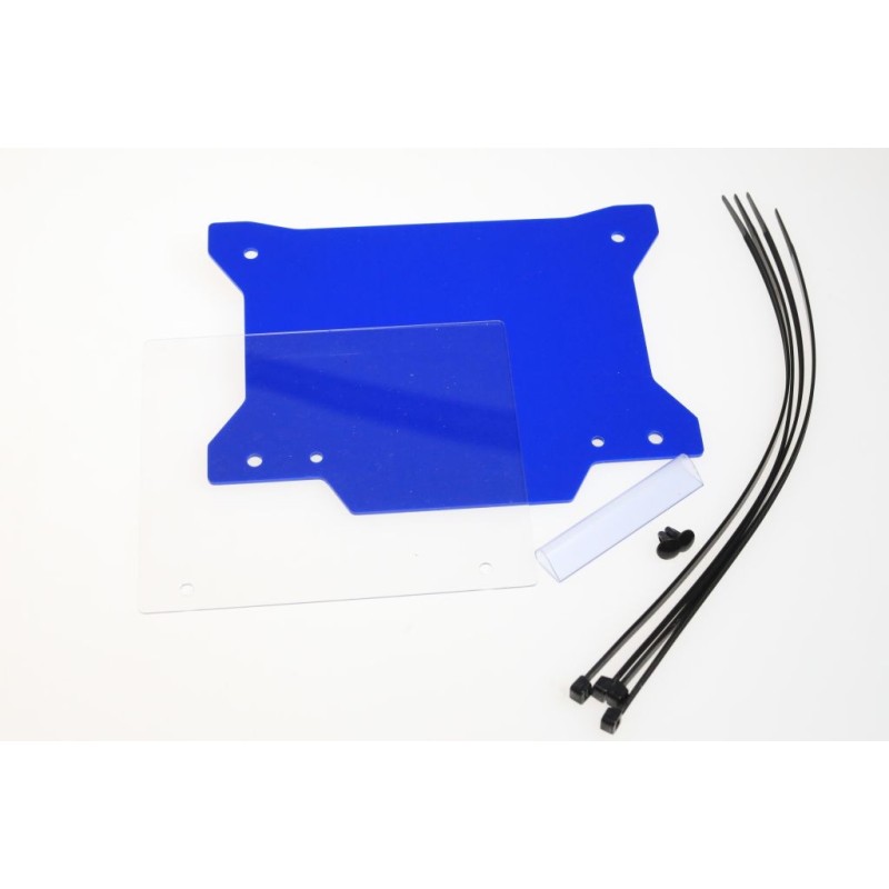 Plaque numero TB bleu avec fenêtre