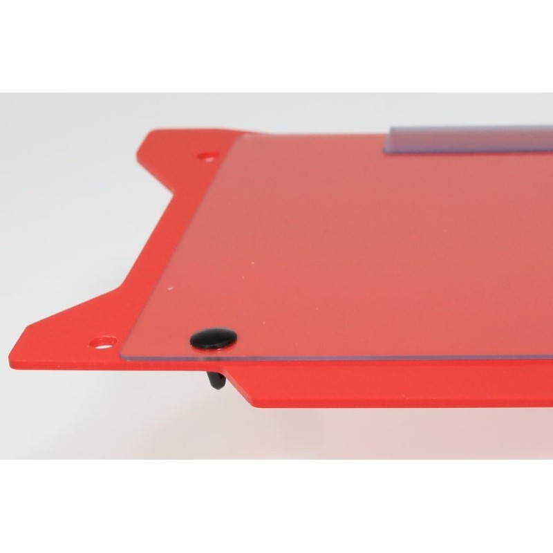 Plaque numero TB rouge avec fenêtre