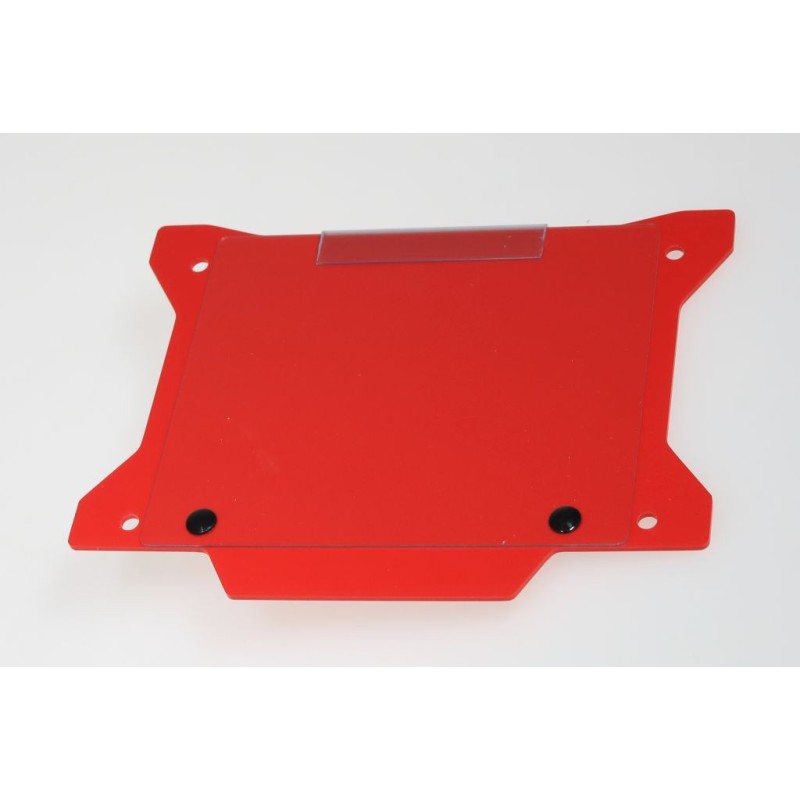 Plaque numero TB rouge avec fenêtre
