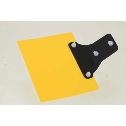 Support plaque immatriculation TB universel plastique jaune