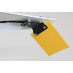 Support plaque immatriculation TB universel plastique jaune
