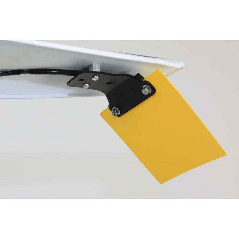 Support plaque immatriculation TB universel plastique jaune