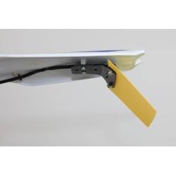 Support plaque immatriculation TB universel plastique jaune