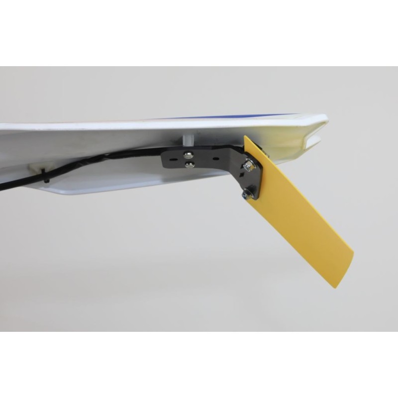 Support plaque immatriculation TB universel plastique jaune