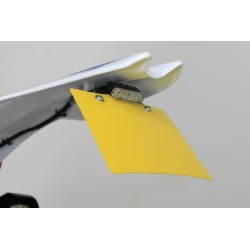Support plaque immatriculation TB universel plastique jaune