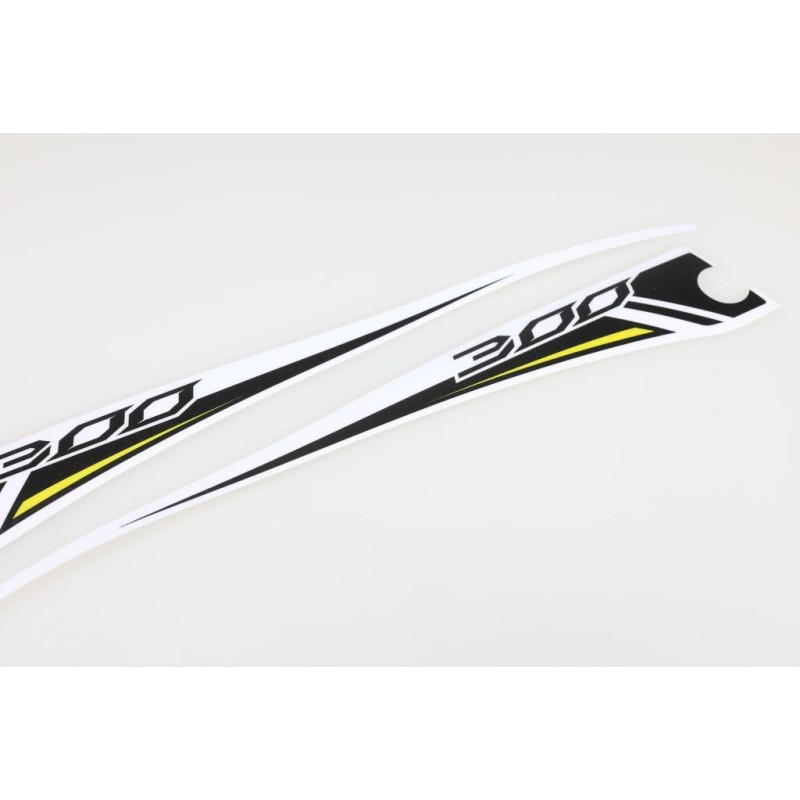 Autocollant selle TRS 2018 Raga 300 lateral la paire