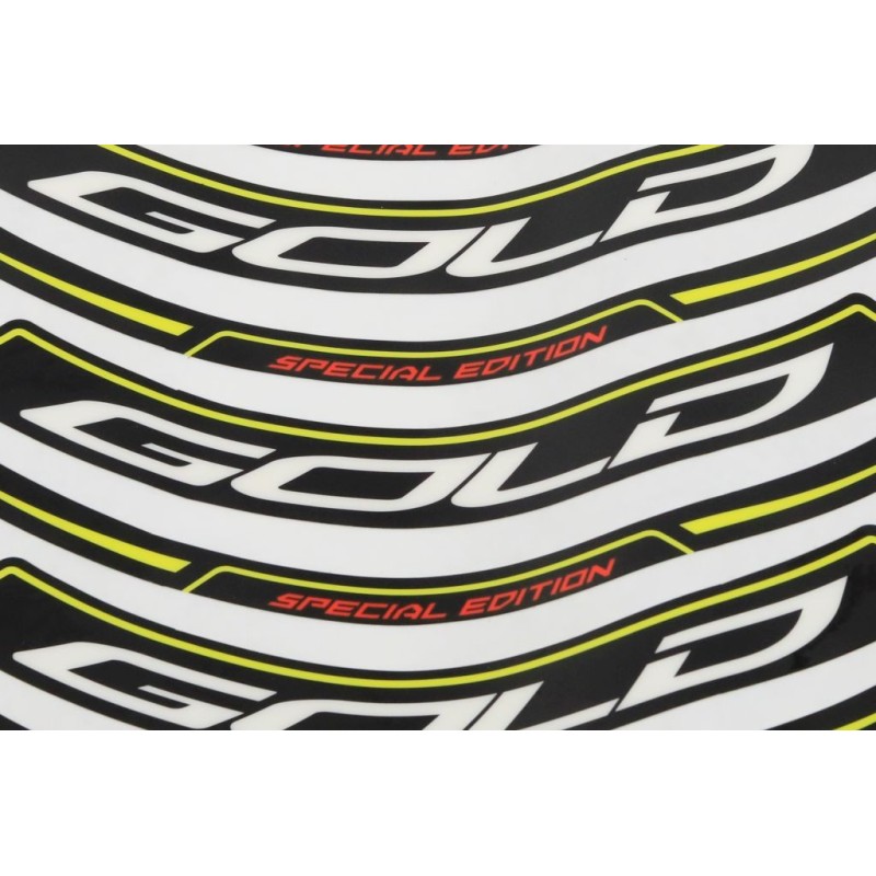 Autocollant cerceau de roue TRS 2019 Gold AR