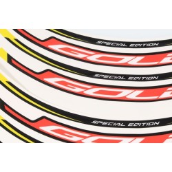Autocollant cerceau de roue TRS 2020 Gold AV la paire