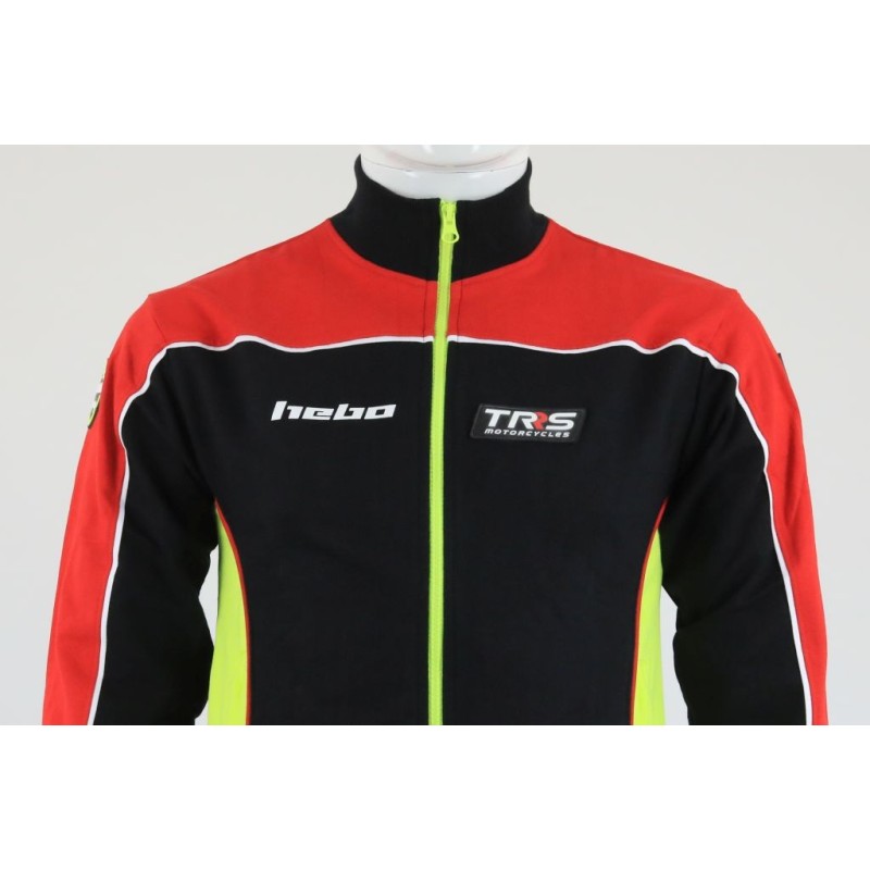 Gilet zippé TRS 2023 noir/rouge
