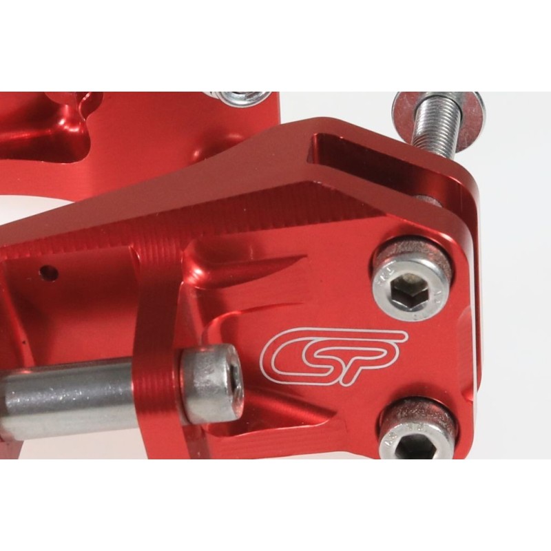 Platines repose pieds CSP/TRS rouge