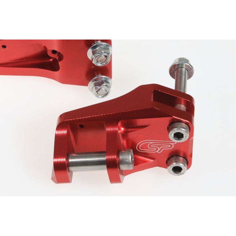 Platines repose pieds CSP/TRS rouge