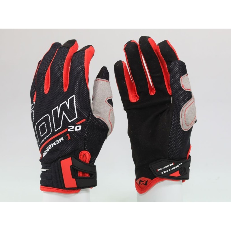 Gants MOTS Membrane2 noir/rouge