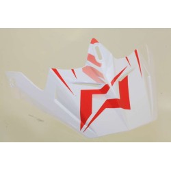 Visiere casque MOTS Go on blanc/rouge