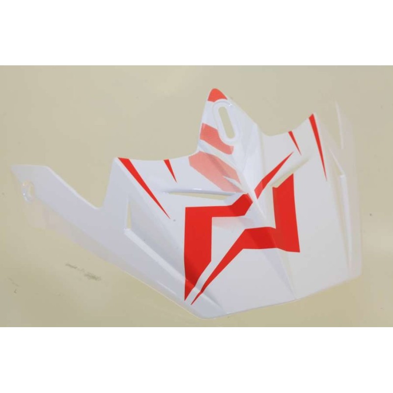 Visiere casque MOTS Go on blanc/rouge