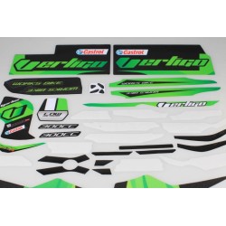 Kit autocollant VERTIGO 2018 titanium partie cycle
