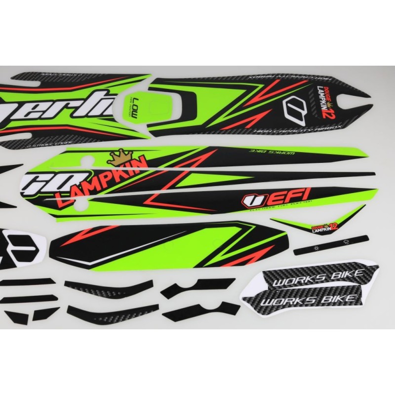 Kit autocollant VERTIGO 2018 Dougie Lampkin partie plastique