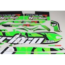 Kit autocollant VERTIGO 2019 titane complet