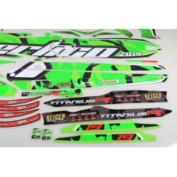 Kit autocollant VERTIGO 2019 titane complet