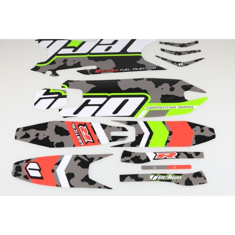 Kit autocollant VERTIGO 2019 Vertical R partie plastique