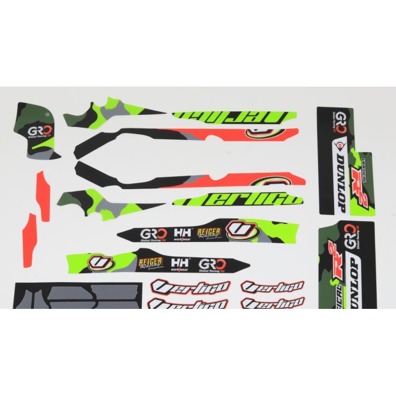 Kit autocollant VERTIGO 2020 vertical R2 partie cycle