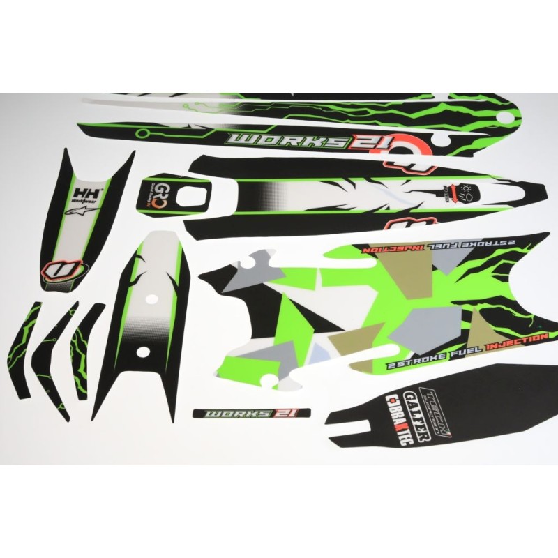 Kit autocollant VERTIGO 2021 works partie plastique