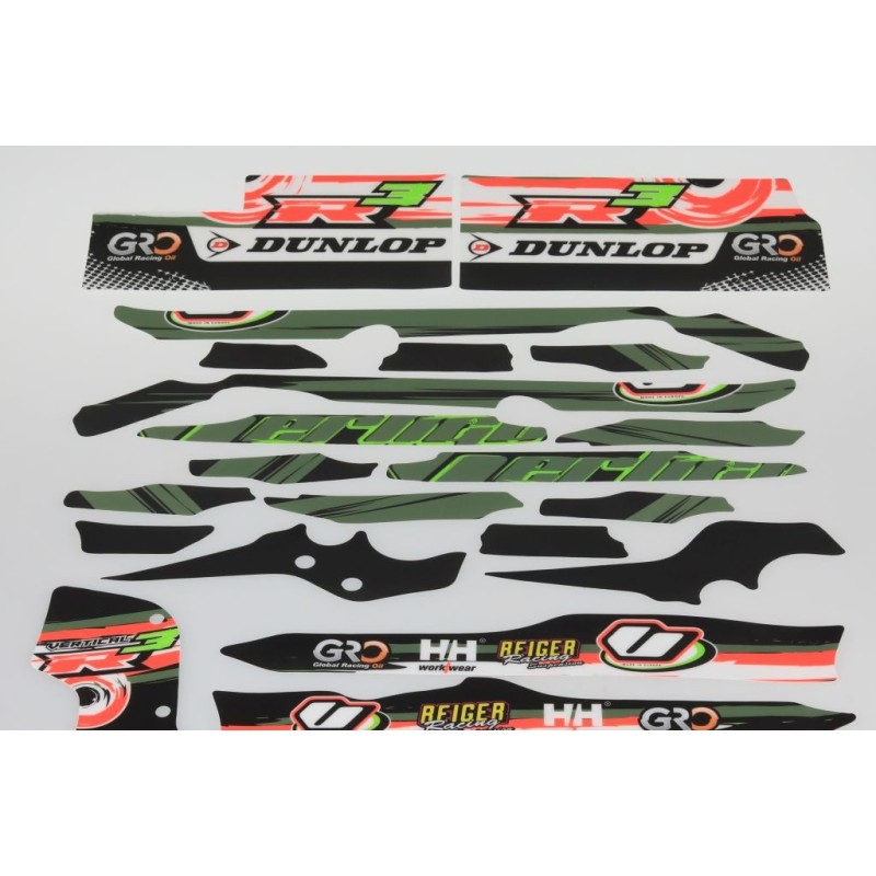 Kit autocollant VERTIGO 2021 R3 partie cycle