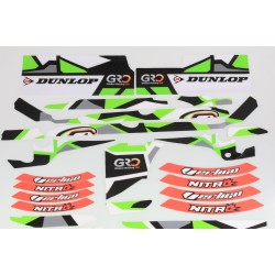 Kit autocollant VERTIGO 2022 Nitro partie cycle