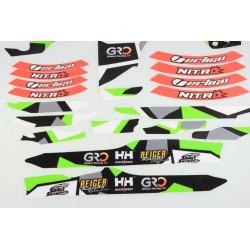 Kit autocollant VERTIGO 2022 Nitro partie cycle