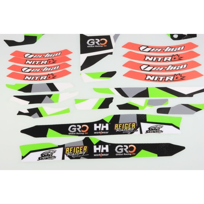 Kit autocollant VERTIGO 2022 Nitro partie cycle
